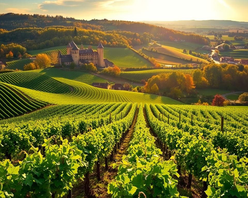 Beeindruckende Weinberge in Bourgogne