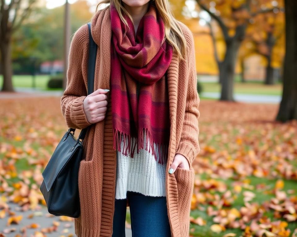 Herbstmode mit Cardigans