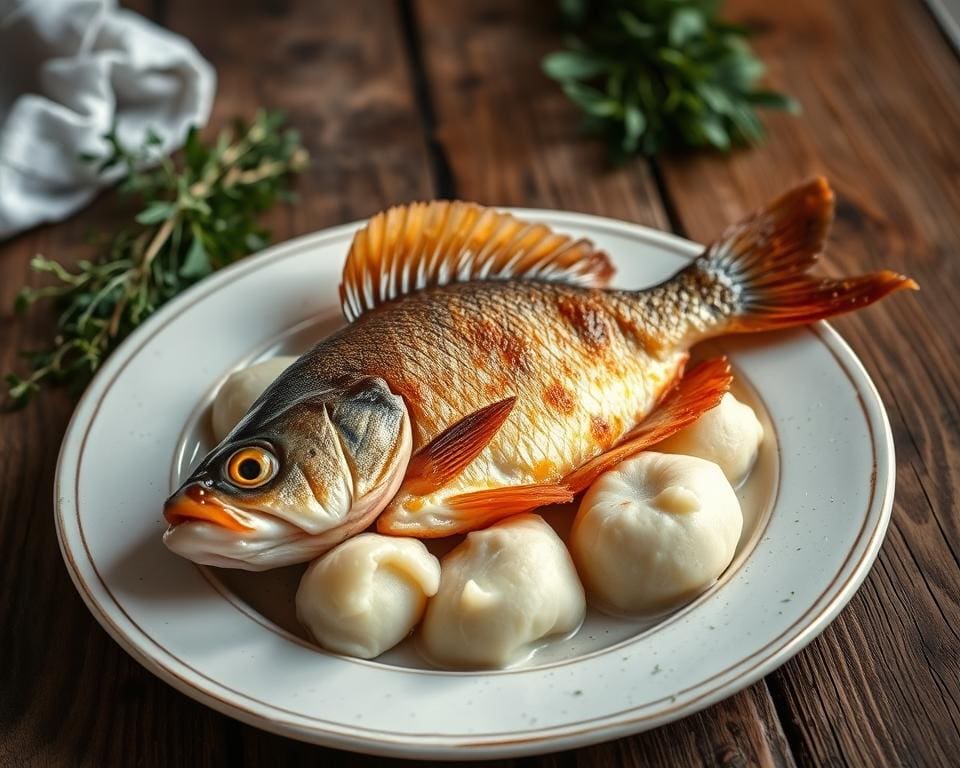 Karpfen und Knödel - traditionelle Gerichte in Třeboň