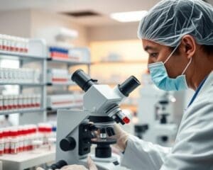 Labormediziner: Analyse von Blutproben für schnelle Diagnosen