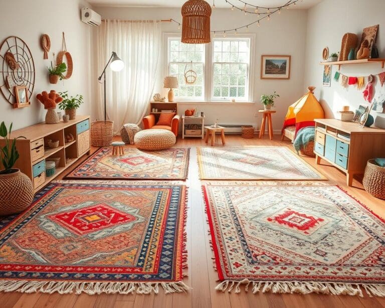 Teppiche im Boho-Stil für kreative Kinderzimmer