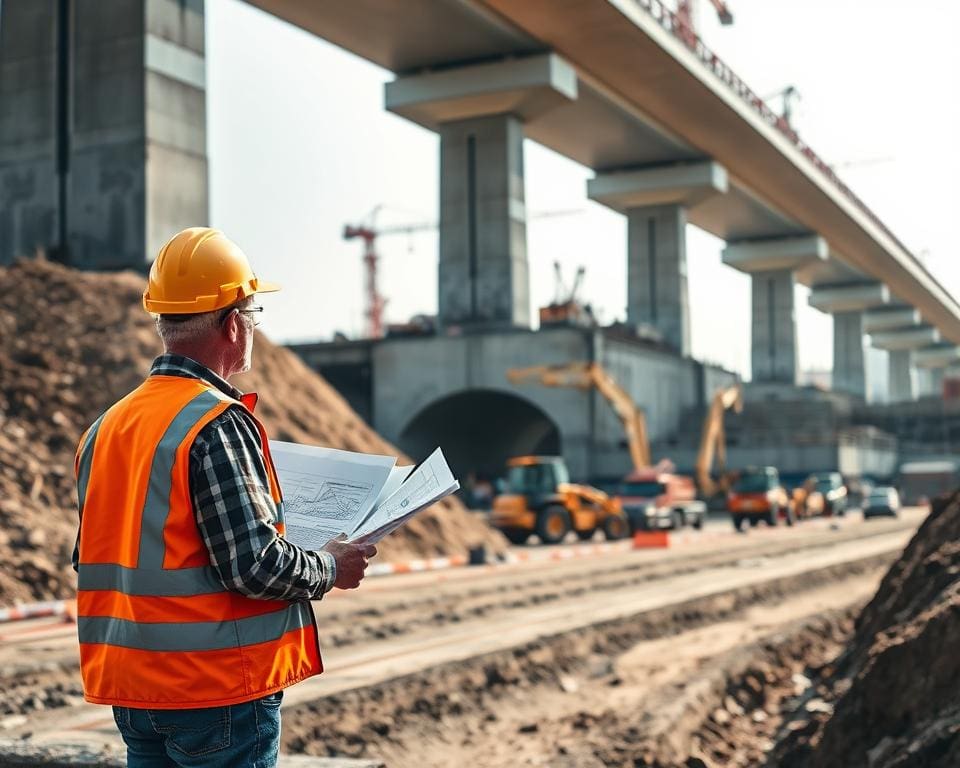 Tiefbauingenieur: Straßen- und Brückenbau für den Transport