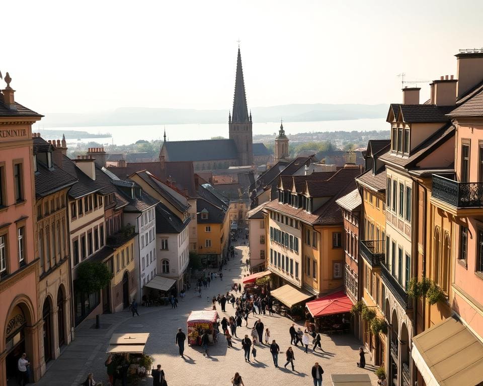 historische Gebäude in der Altstadt von Konstanz